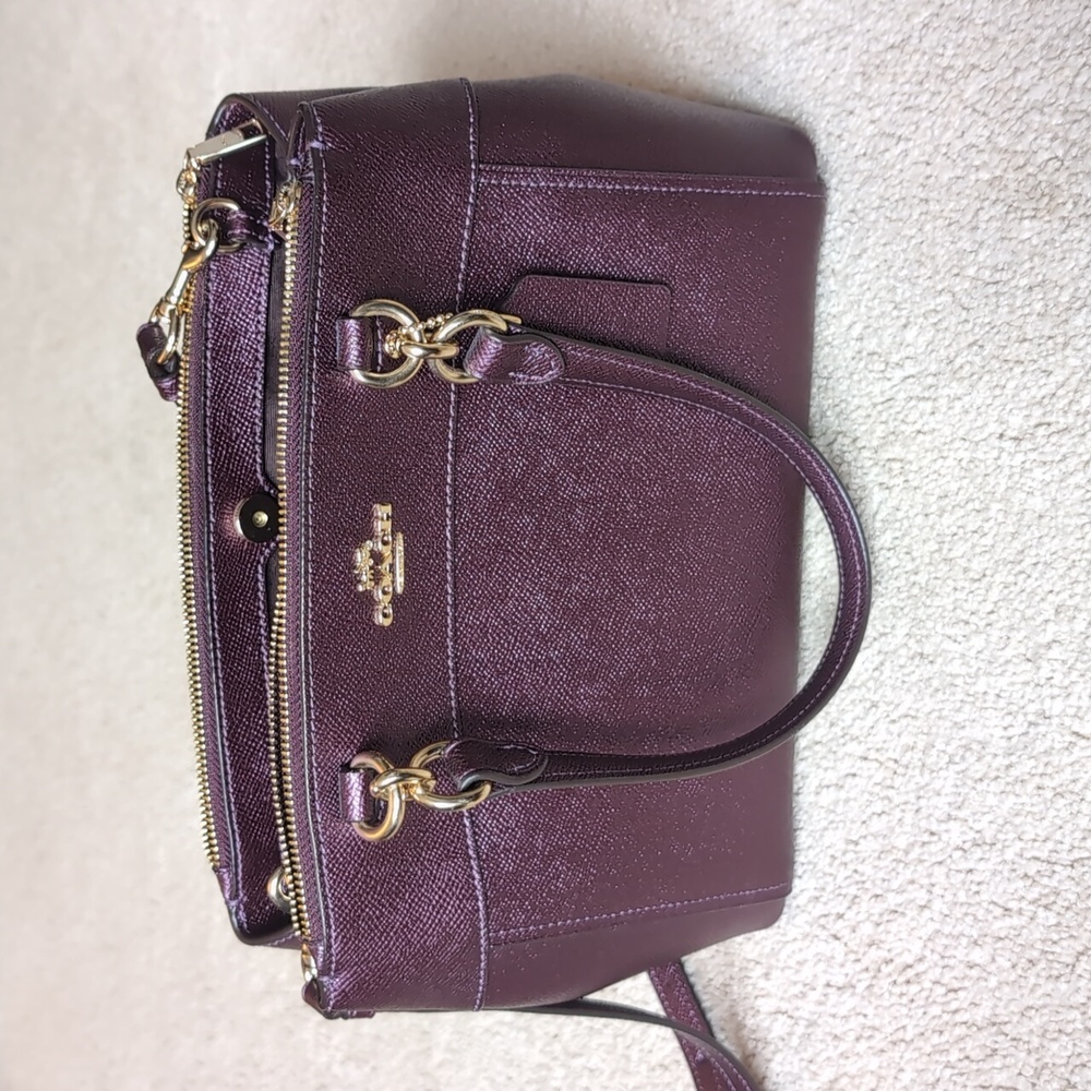 Coach Purple Metallic Crossbody